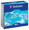 Verbatim CD-R 700MB 52x DL Plus CrystalAZO 10ks slim