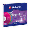 Verbatim DVD+R 4.7GB 16x 5ks slim color